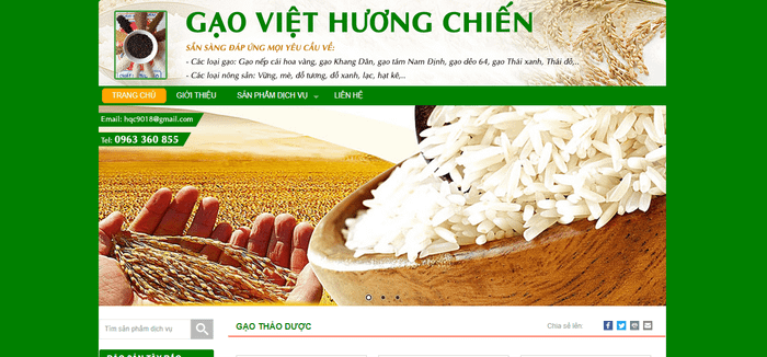 Đại lý gạo tại Hà Nội - Hương Chiến