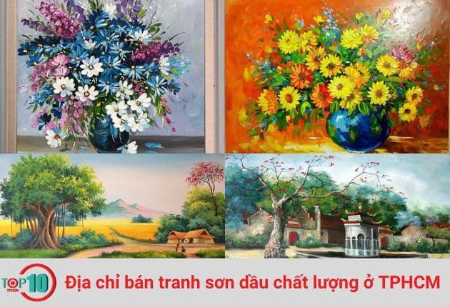 Các cửa hàng tranh sơn dầu nổi bật tại TPHCM