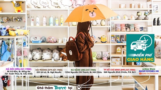 Cửa hàng Totoro 1988 chuyên bán dép bông đi trong nhà tại TP HCM