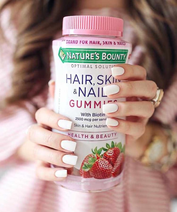 Kẹo Dẻo Chăm Sóc Da, Tóc và Móng Hair Skin Nails Gummies - Hình ảnh 1