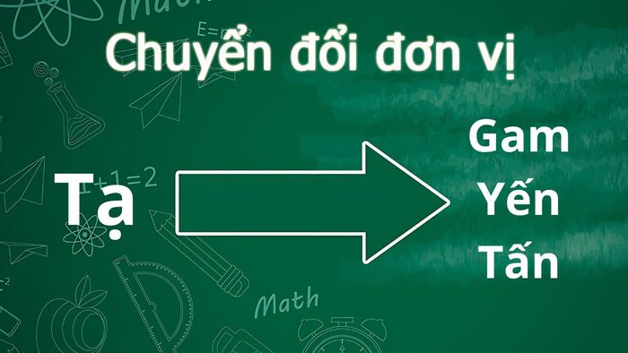 Chuyển đổi 1 tạ sang gam