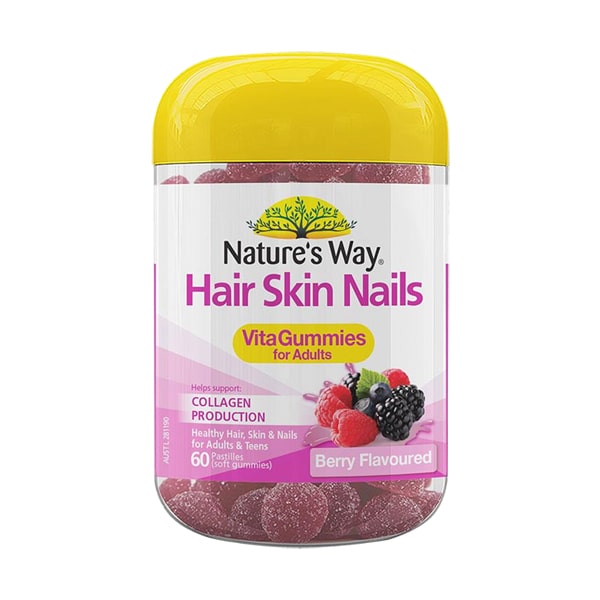 Hình ảnh 1 của kẹo dẻo làm đẹp da, tóc và móng Nature’s Way Hair Skin & Nail