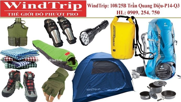 cửa hàng đồ phượt uy tín được yêu thích nhất: Windtrip