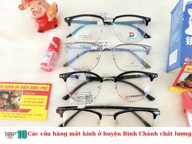 Danh sách các cửa hàng mắt kính uy tín tại huyện Bình Chánh