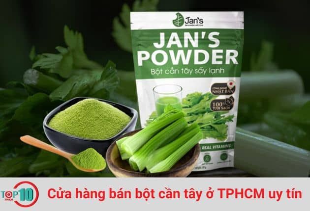 Các cửa hàng cung cấp bột cần tây tại TPHCM