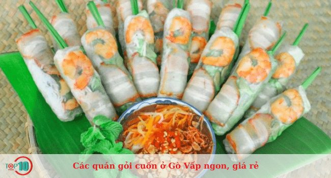 Danh sách các quán gỏi cuốn ngon và giá cả hợp lý ở Gò Vấp