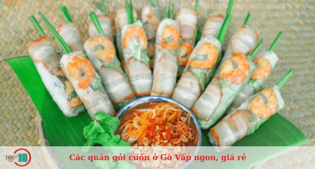 những quán gỏi cuốn ngon và giá hợp lý ở Gò Vấp