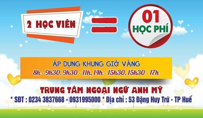 Trung tâm tiếng Anh chất lượng và uy tín hàng đầu tại Huế - Anh Mỹ