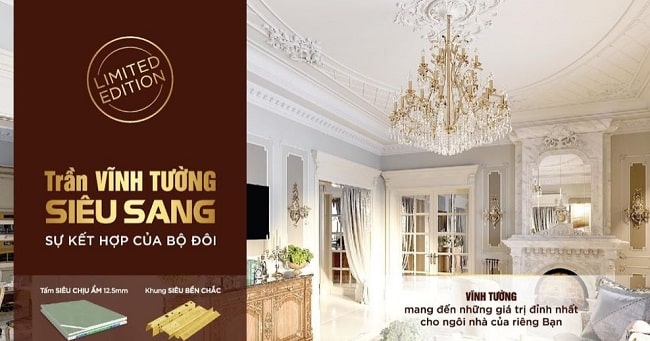 Trần và tường thạch cao của Vĩnh Tường