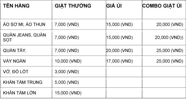 Giặt ủi Ht Laundry