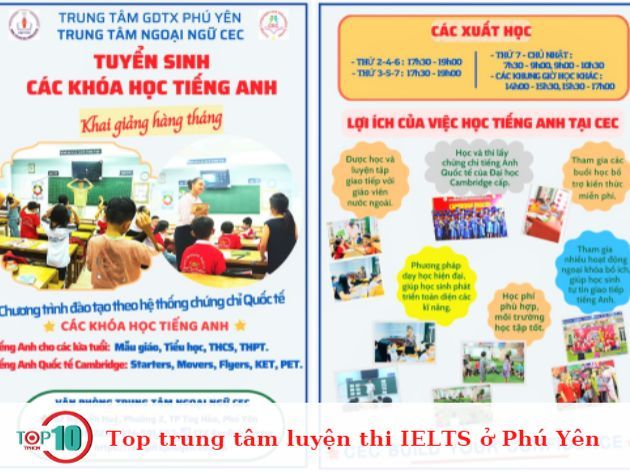 Những trung tâm luyện thi IELTS hàng đầu tại Phú Yên