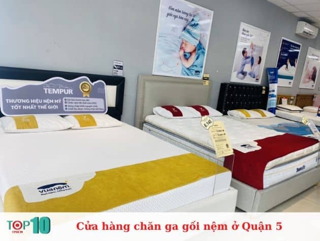 Danh sách các cửa hàng chăn ga gối nệm tại Quận 5