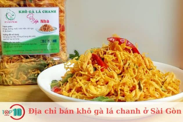 Khô gà lá chanh của Bếp Nhà