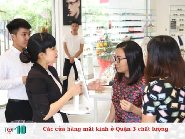 Các cửa hàng mắt kính ở Quận 3 chất lượng