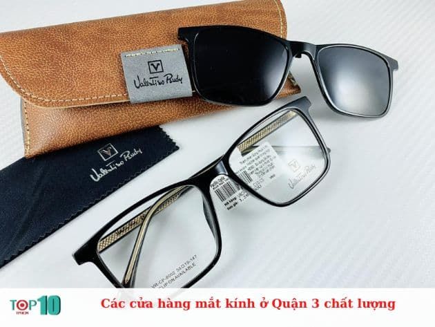 Các cửa hàng mắt kính ở Quận 3 chất lượng