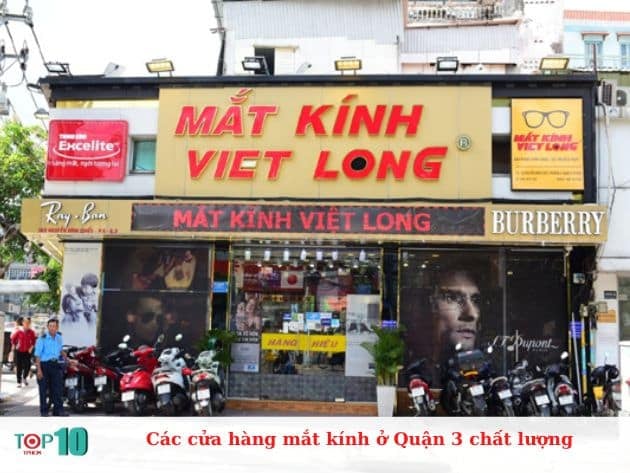 Các cửa hàng mắt kính ở Quận 3 chất lượng