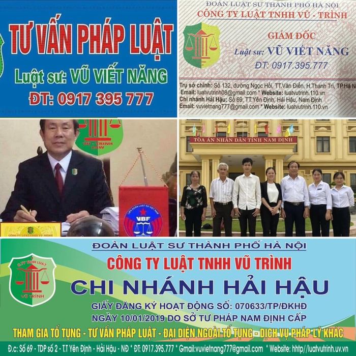 Công Ty Luật TNHH Vũ Trình – Luật Sư Vũ Viết Năng