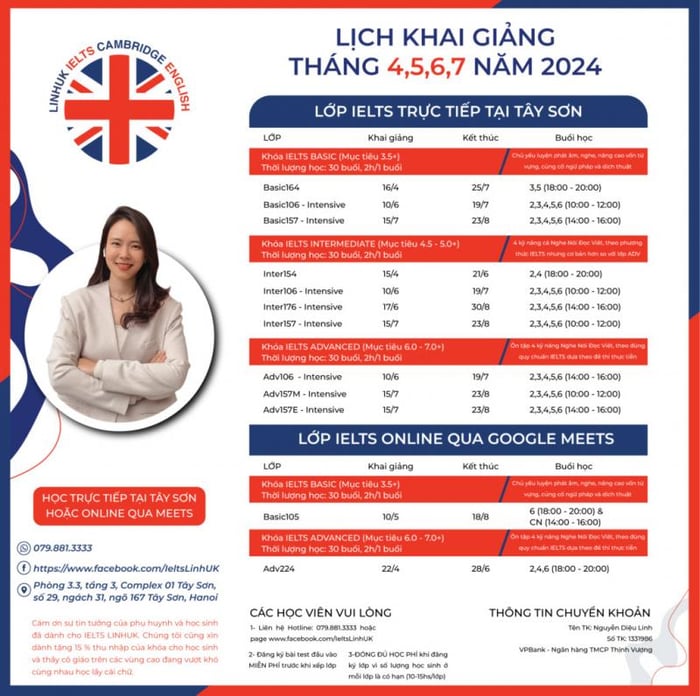 Học IELTS cùng Miss LinhUK - Hình ảnh 1