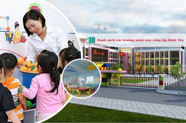 Danh sách các trường mầm non công lập tại quận Bình Tân