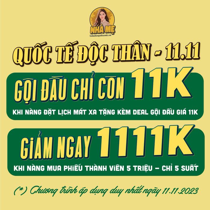 Tiệm Gội Đầu Nhà Mẹ thường xuyên tổ chức các chương trình khuyến mãi hấp dẫn ảnh 1