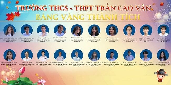 Học sinh xuất sắc của trường Trần Cao Vân