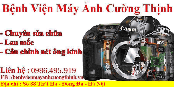 vệ sinh máy ảnh tại Hà Nội