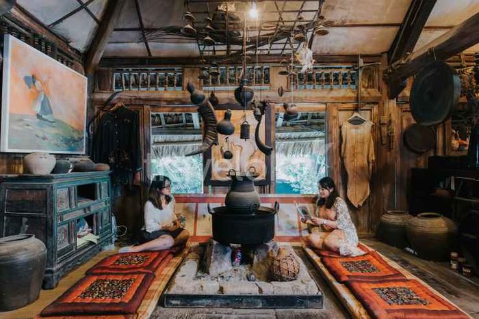 homestay tại Hà Nội với sân vườn