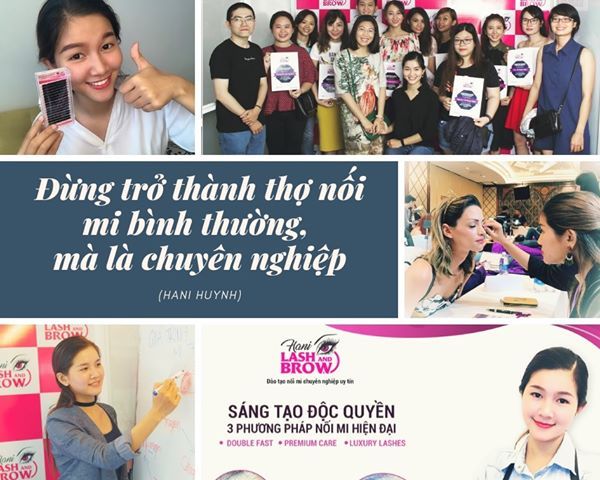 (Hani Lash & Brow chuyên cung cấp đào tạo nối mi toàn diện từ A-Z với hơn 27 kiểu dáng nối mi hiện đại)