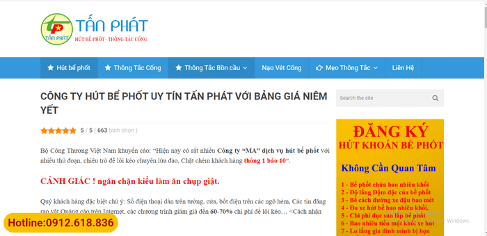 Dịch vụ hút bể phốt hàng đầu tại Bắc Ninh