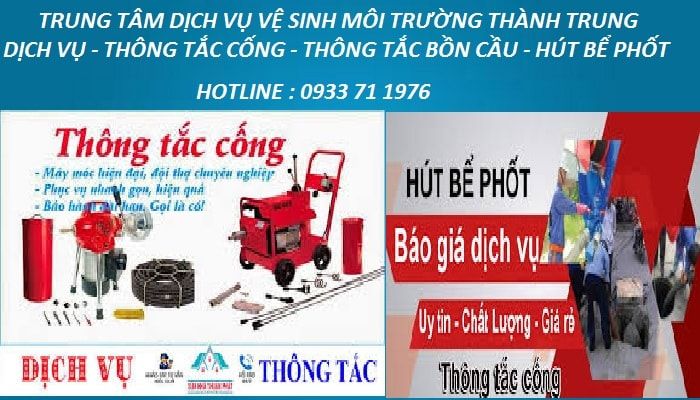 Dịch vụ thông tắc cống tại quận Từ Liêm