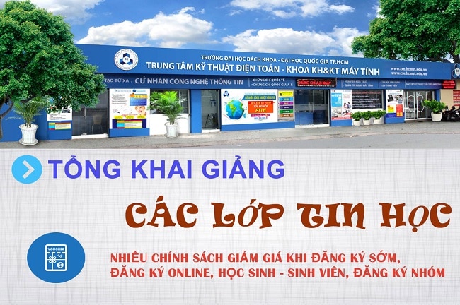 Trung tâm kỹ thuật điện toán nằm trong danh sách 5 trung tâm đào tạo autocad hàng đầu tại TP. Hồ Chí Minh