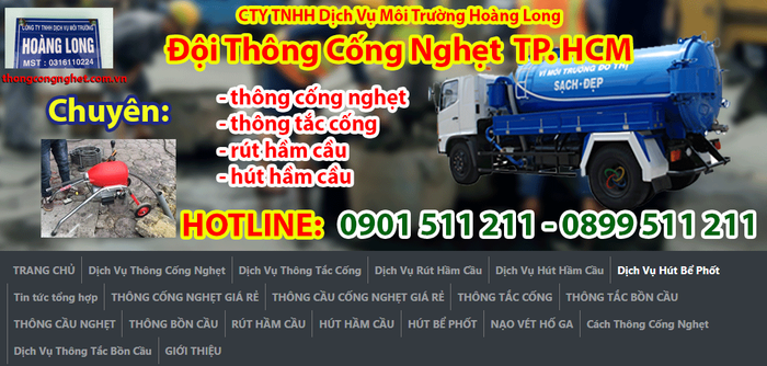giải quyết nghẹt cống tại nhà Hải Phòng