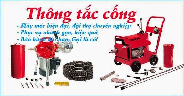 Dịch vụ thông tắc cống tại Long Biên