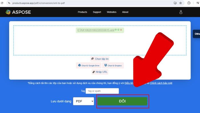 Hướng dẫn chuyển XML sang PDF với Aspose - Bước 3