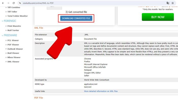 Hướng dẫn chuyển XML sang PDF với Coolutils - Bước 3