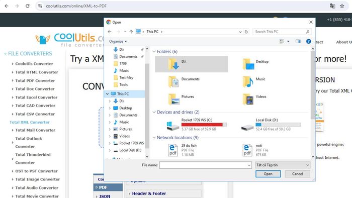 Hướng dẫn chuyển XML sang PDF với Coolutils - Bước 2