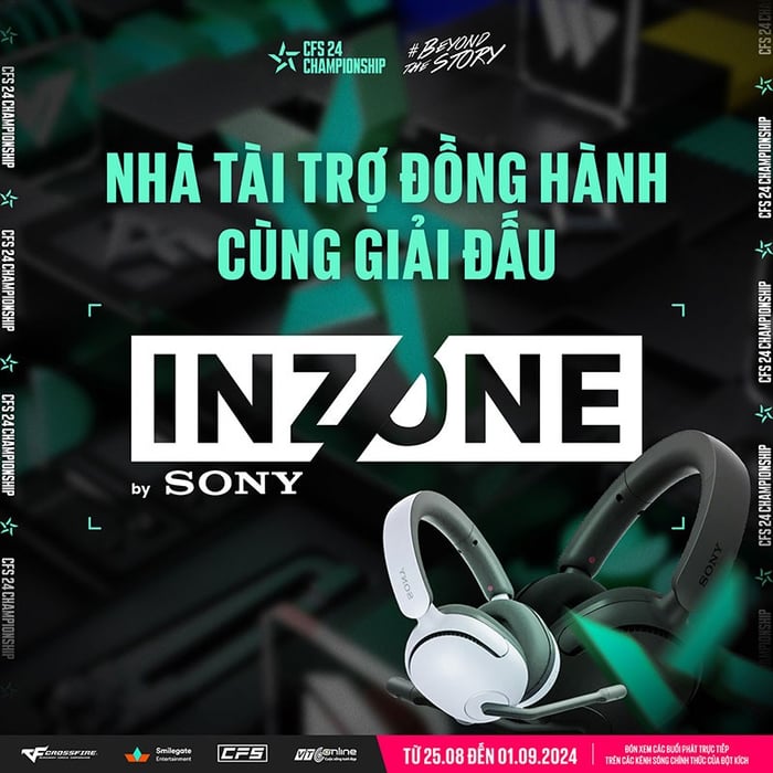 CFS Summer Championship 2024 công bố Sony Inzone và Republic of Gamers là nhà tài trợ chính với tổng giải thưởng 7 tỉ đồng