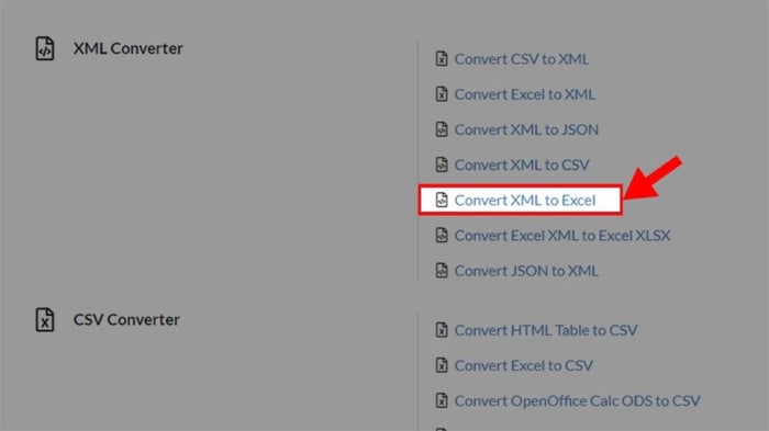 Hướng dẫn chuyển file XML sang Excel bằng Convertio, bước 1