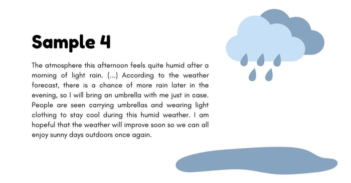 adjectives for weather in English