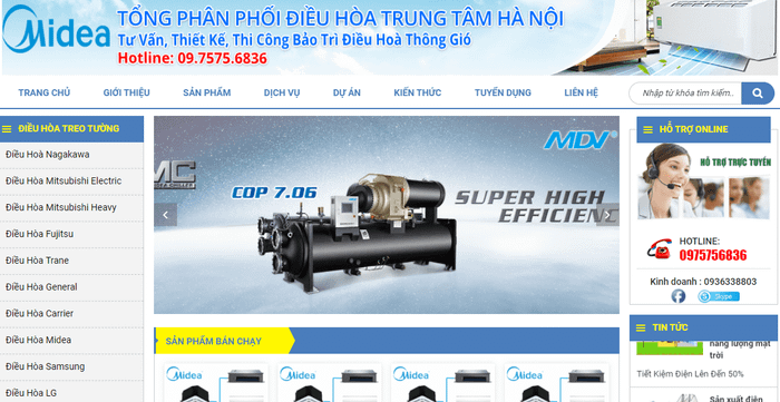 Công Ty Phân Phối Điều Hòa Trung Tâm Hà Nội