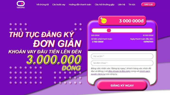 vay tiền online nhanh chóng