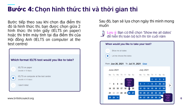 đăng ký kỳ thi IELTS tại British Council Hà Nội