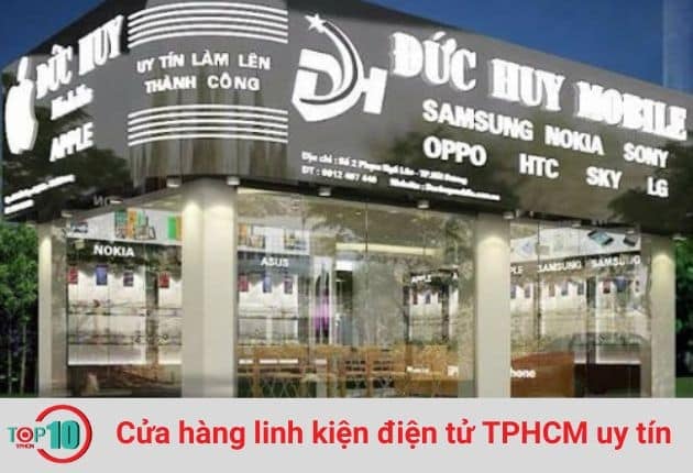 Cửa hàng Đức Huy là một trong những địa chỉ hàng đầu tại TPHCM cung cấp linh kiện điện tử chất lượng và uy tín