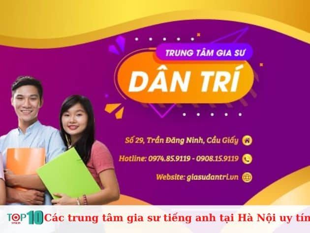 Các trung tâm gia sư tiếng Anh uy tín tại Hà Nội