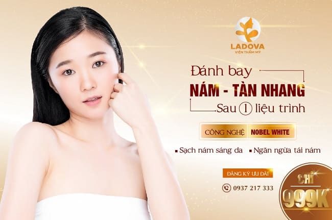 Thẩm mỹ viện Ladova điều trị nám