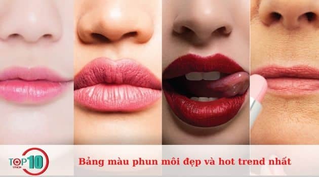 Lựa chọn màu phun môi theo độ tuổi