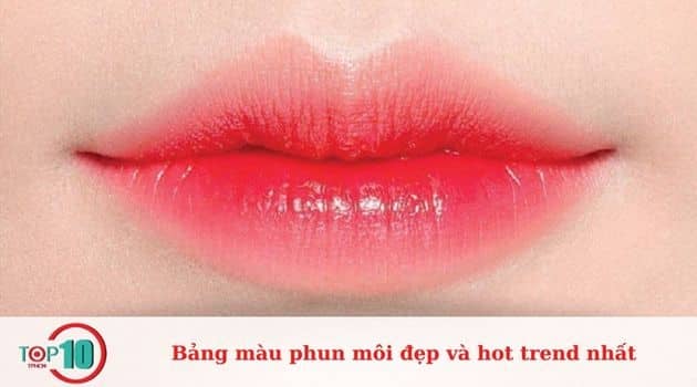 Bảng màu phun môi đẹp và thịnh hành nhất năm 2023