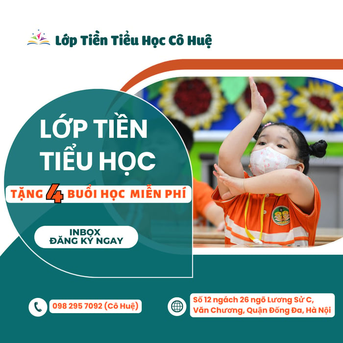 Lớp tiền tiểu học cô Huệ - Hình 2