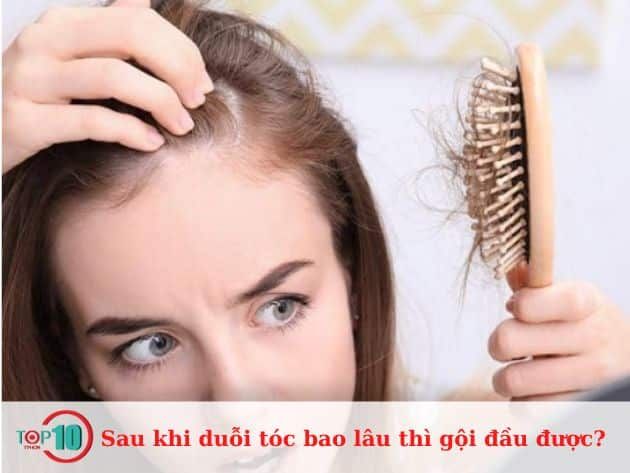 Sau khi duỗi tóc, bao lâu thì có thể gội đầu?