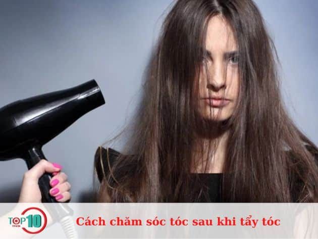 Hướng dẫn chăm sóc tóc sau khi tẩy